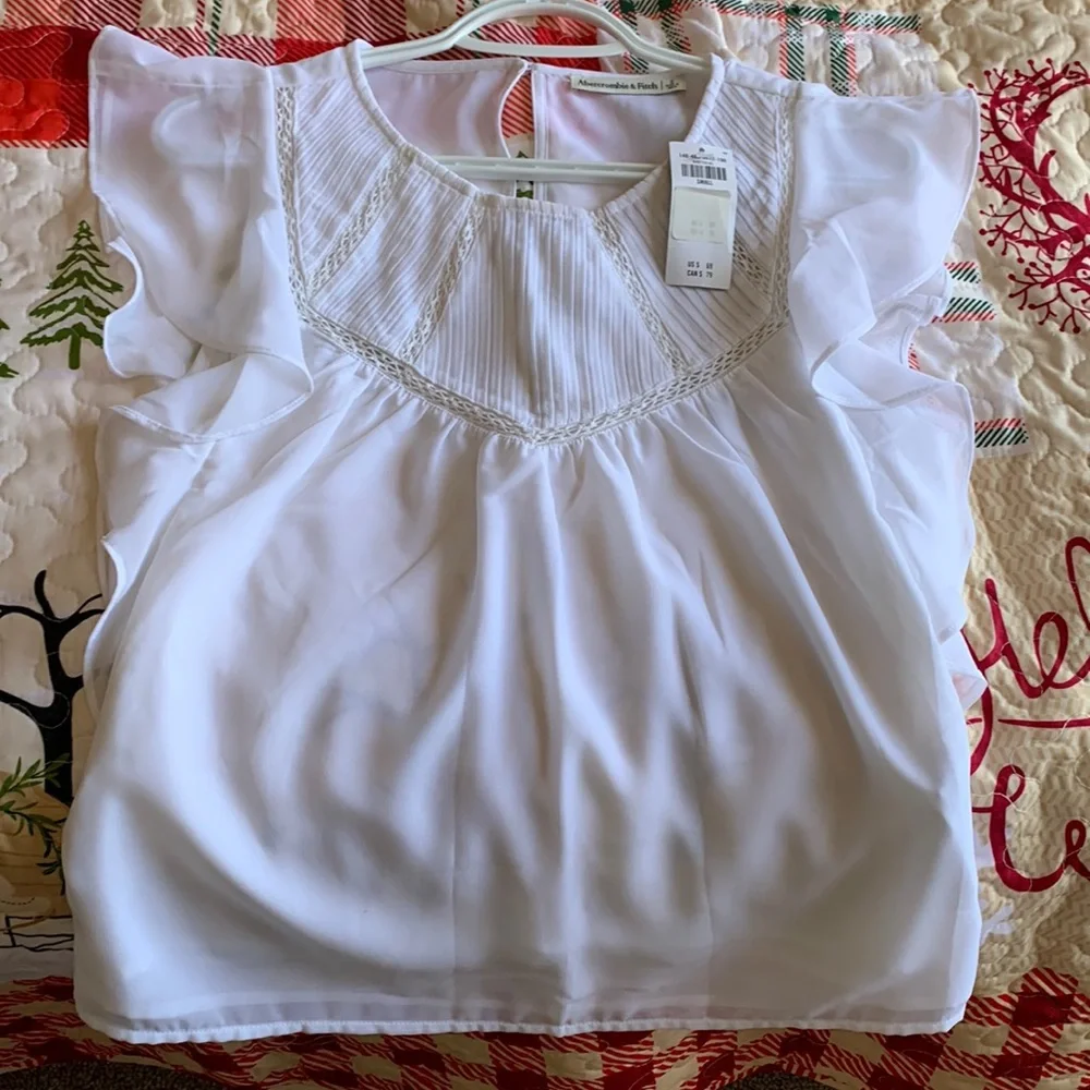 Abercrombie & finish white shirt never worn - Picture 1 of 1